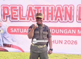 Satlinmas Digembleng Perkuat Garda Keamanan Desa