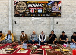 Nobar Piala Dunia, Polres Jombang Gaungkan Pesan Harkamtibmas