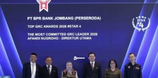 Bank Jombang Raih Dua Penghargaan TOP GRC Awards 2026
